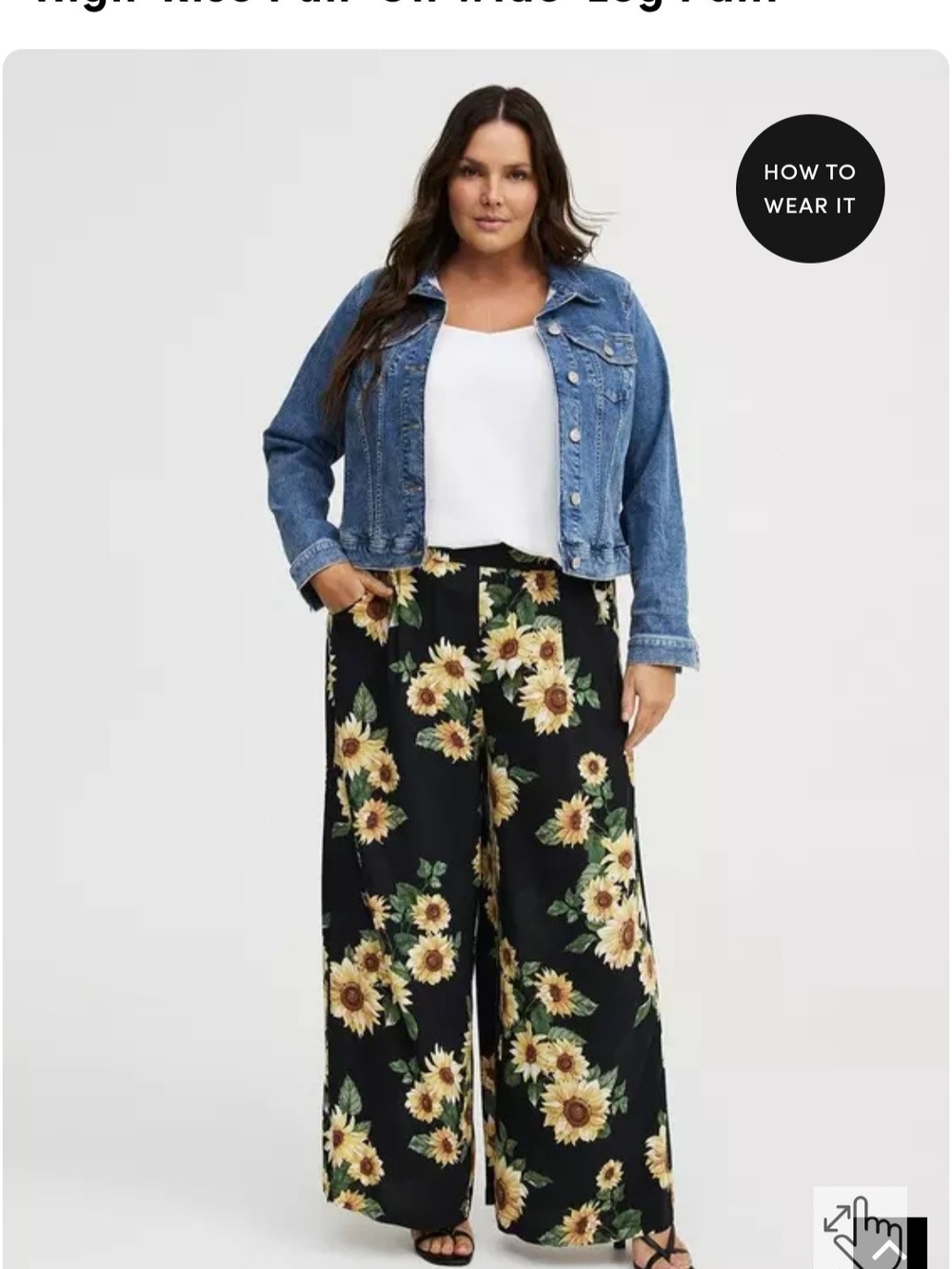 torrid Black and Yellow Sunflower Print Size 1 Short